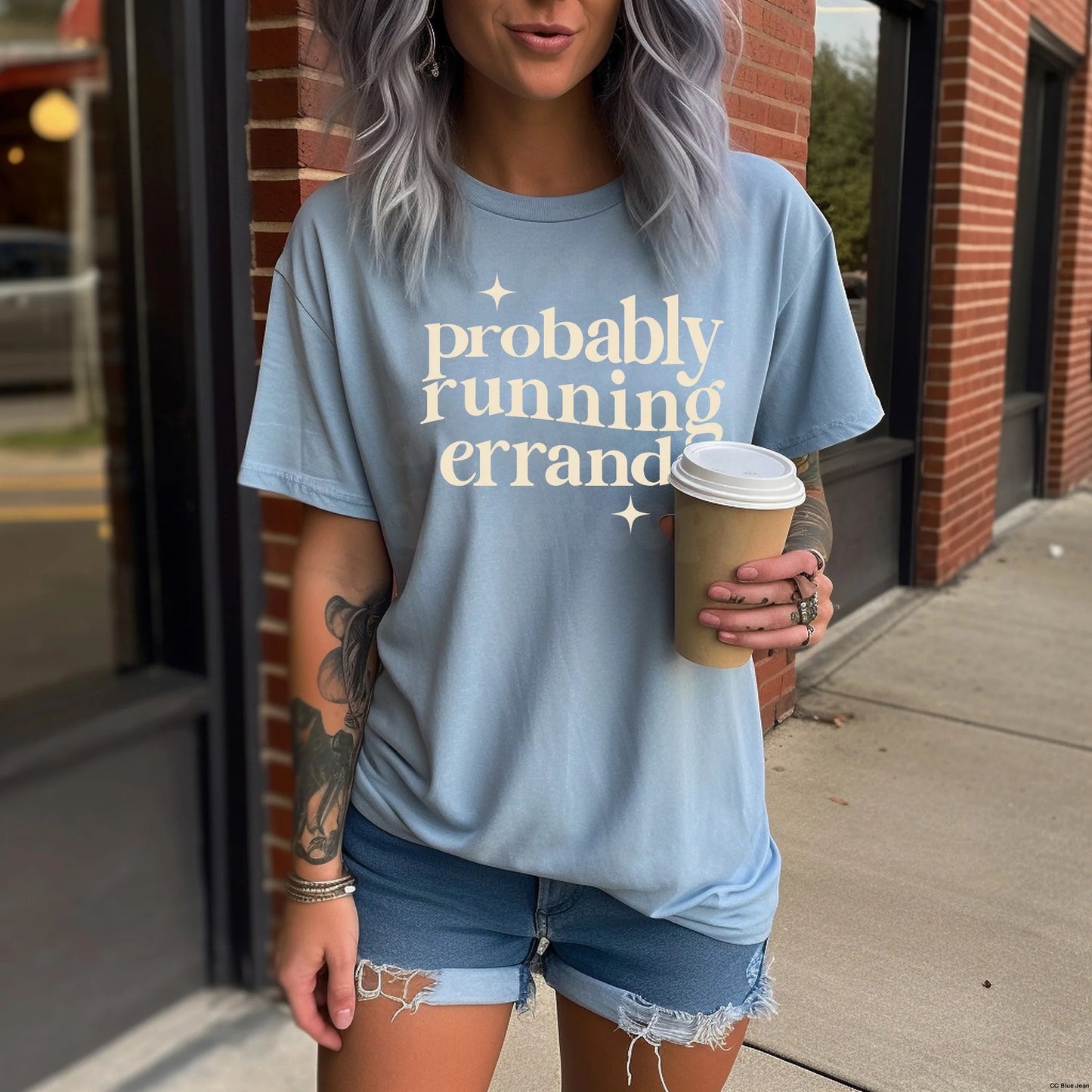 PROBABLY RUNNING ERRANDS BLUE