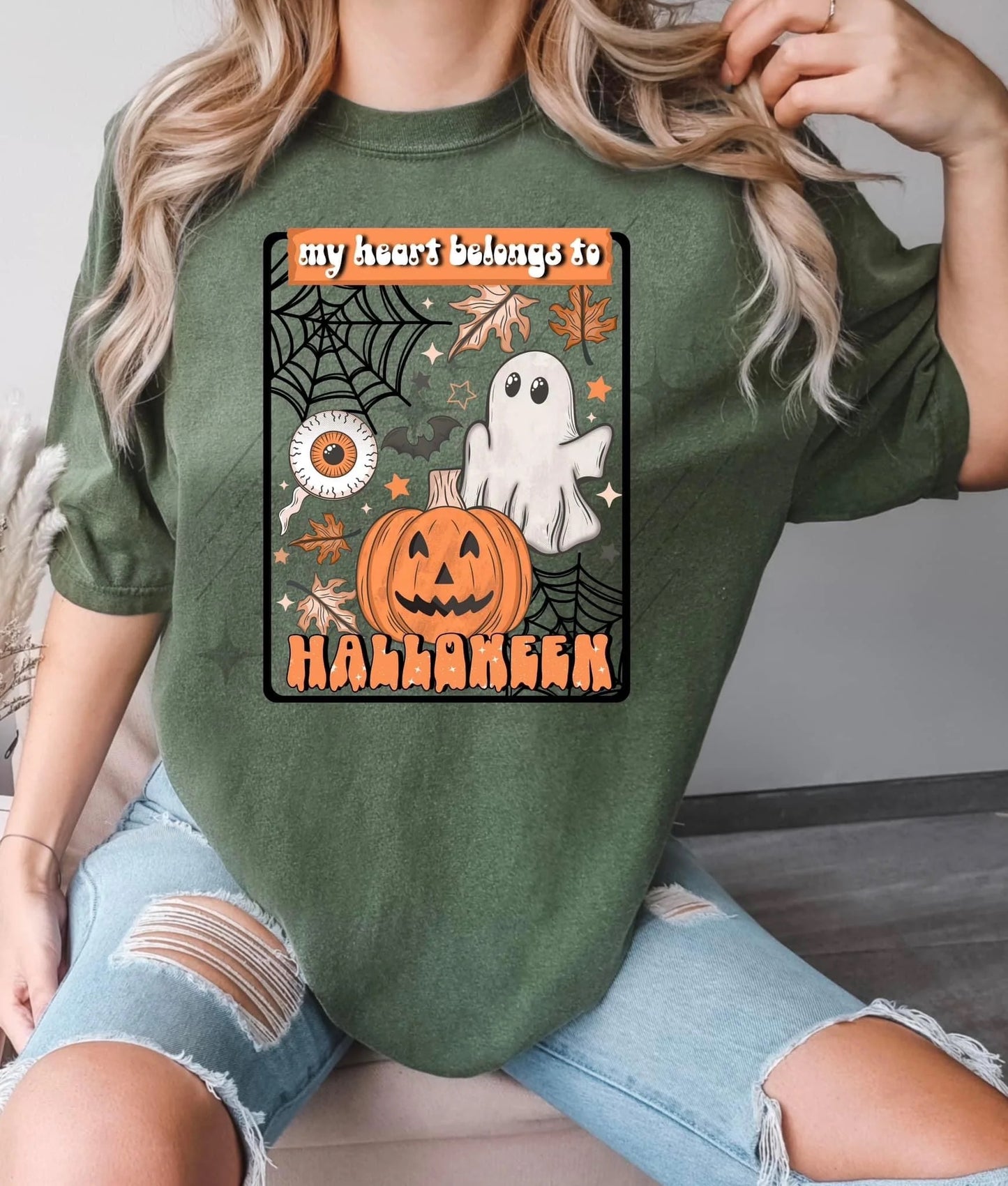 MY HEART BELONGS TO HALLOWEEN GREEN