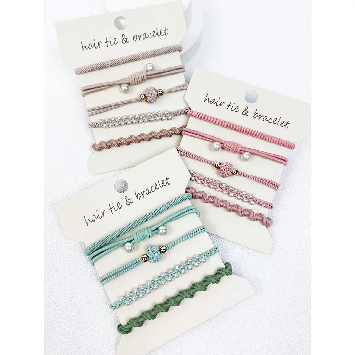 HAIR TIE & BRACELET SET