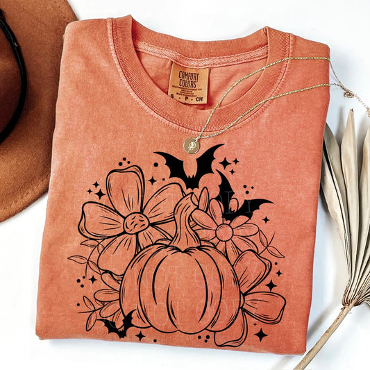 PUMPKIN FLORAL ORANGE