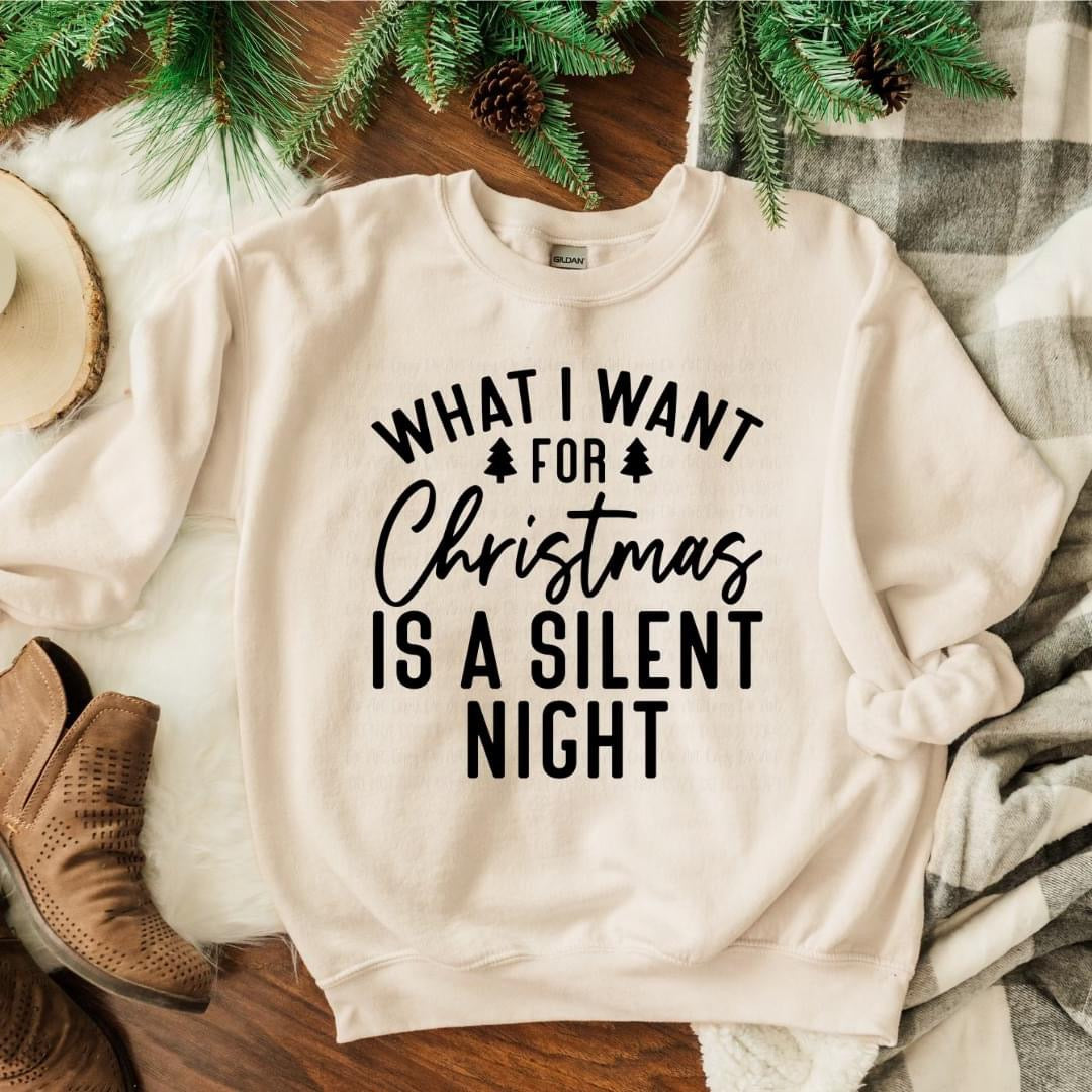 WHAT I WANT FOR XMAS IS A SILENT NIGHT