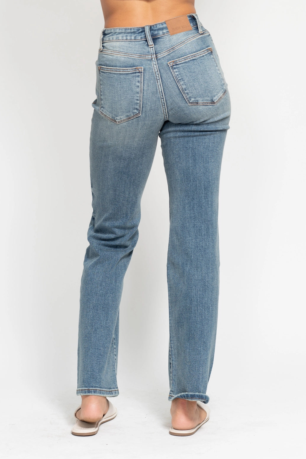 HIGH WAISTED DAD STRAIGHT DENIM