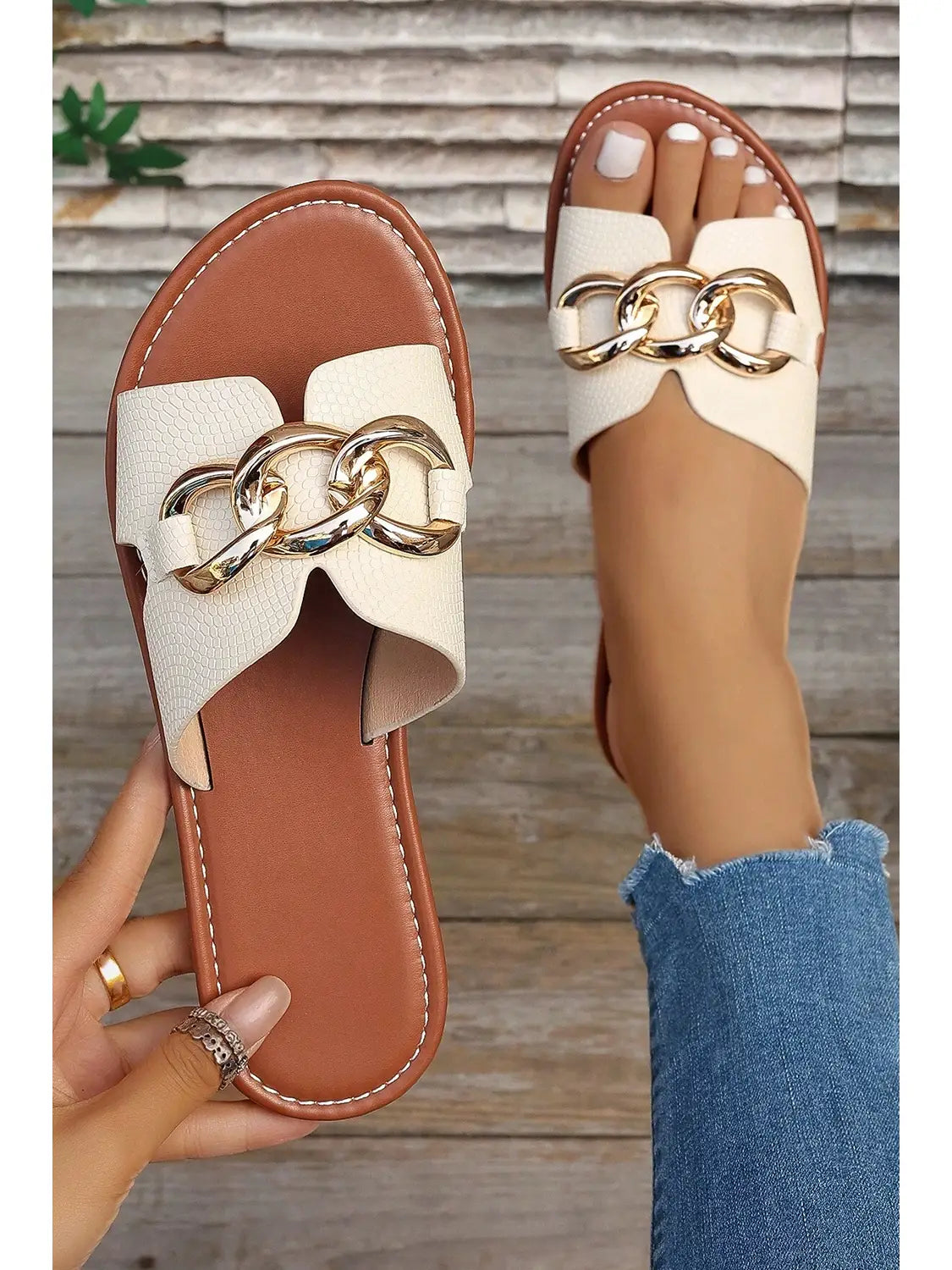 SLIP ON SANDALS