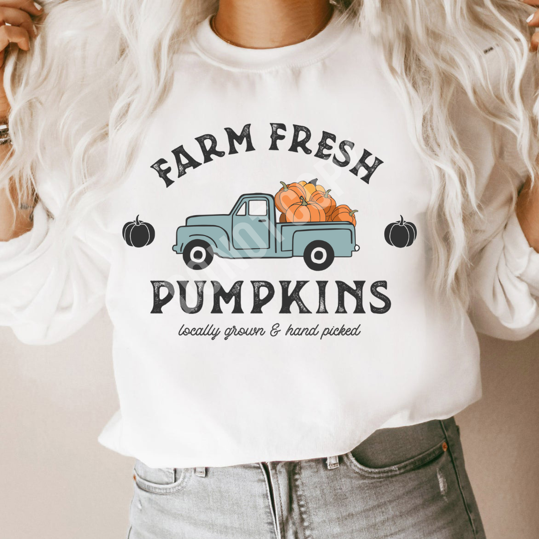 FARM FRESH PUMPKINS (WHITE)