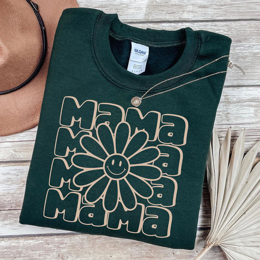 FLORAL SMILEY MAMA GRAPHIC