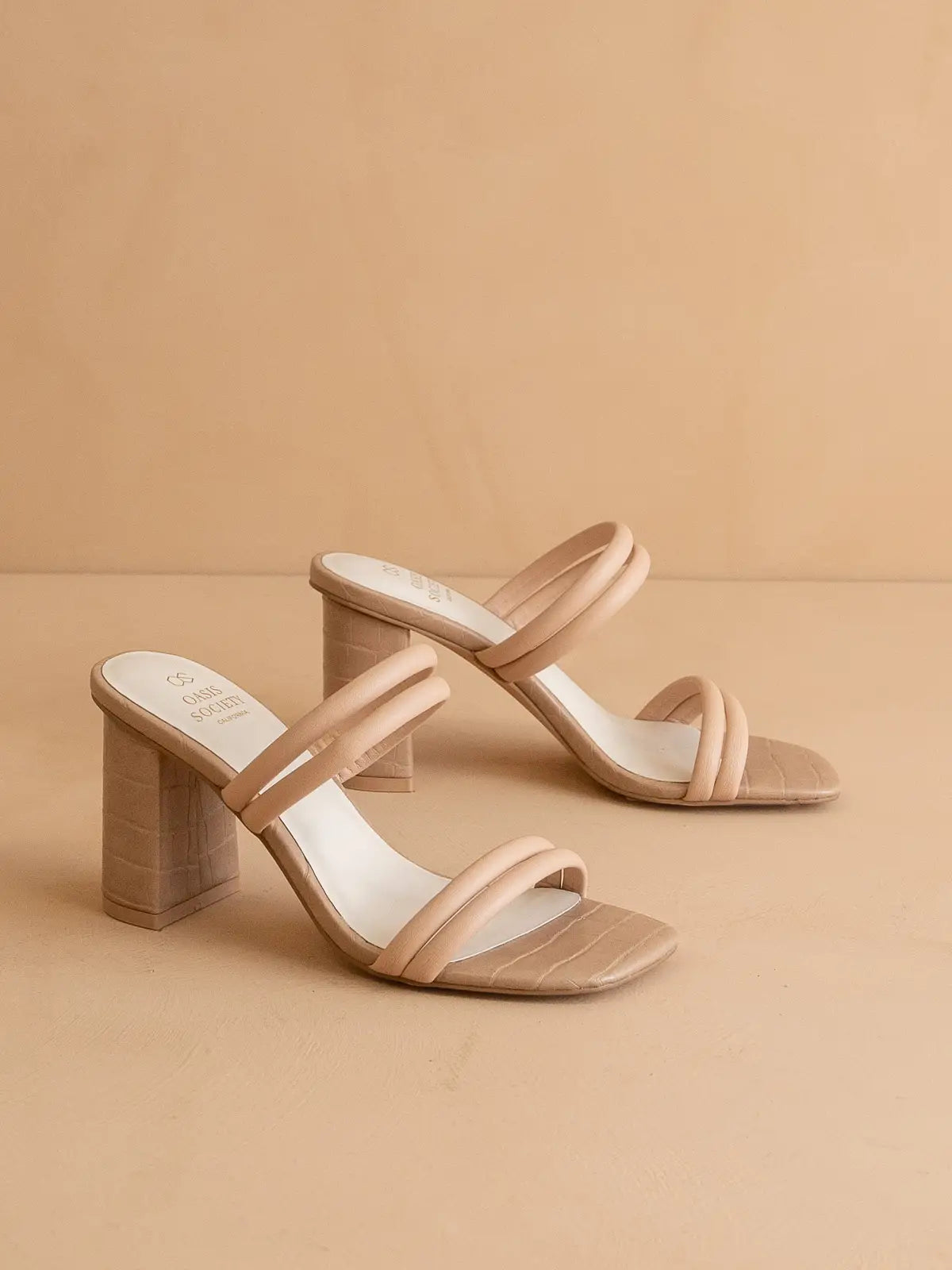 STRAPPY BLOCK HEEL