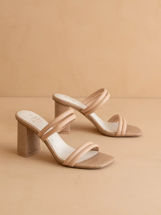 STRAPPY BLOCK HEEL