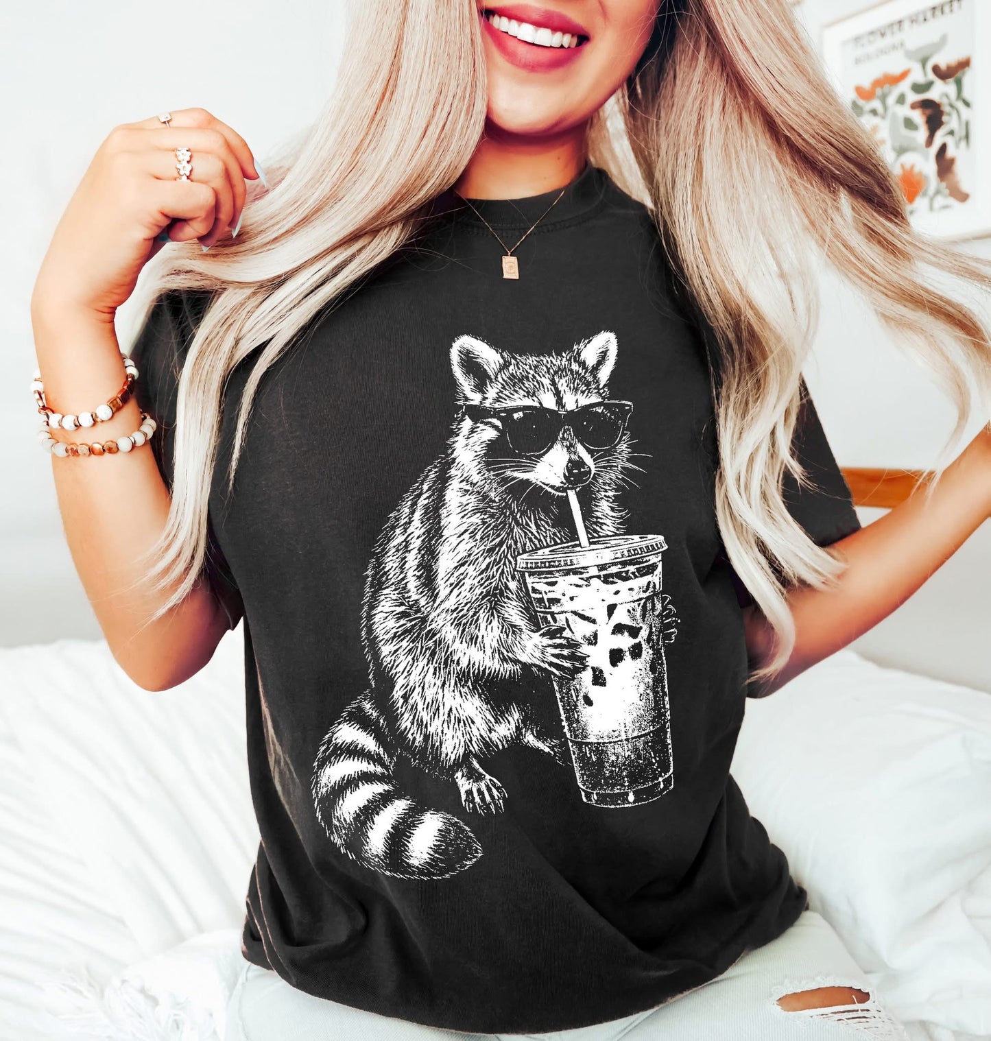 RACOON WITH COFFEE