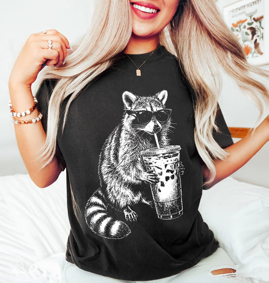 RACOON WITH COFFEE